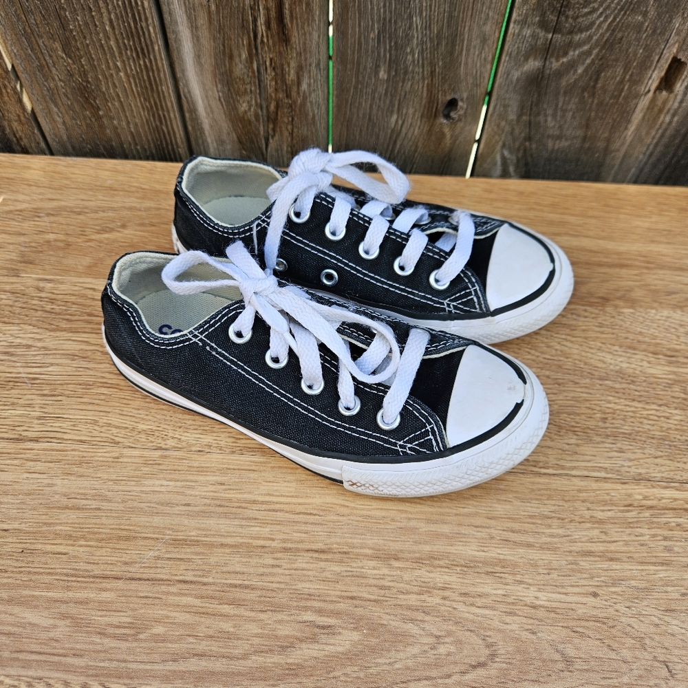 Converse All Star Black and White Canvas Sneakers Unisex Size 11.5 - Picture 11 of 16